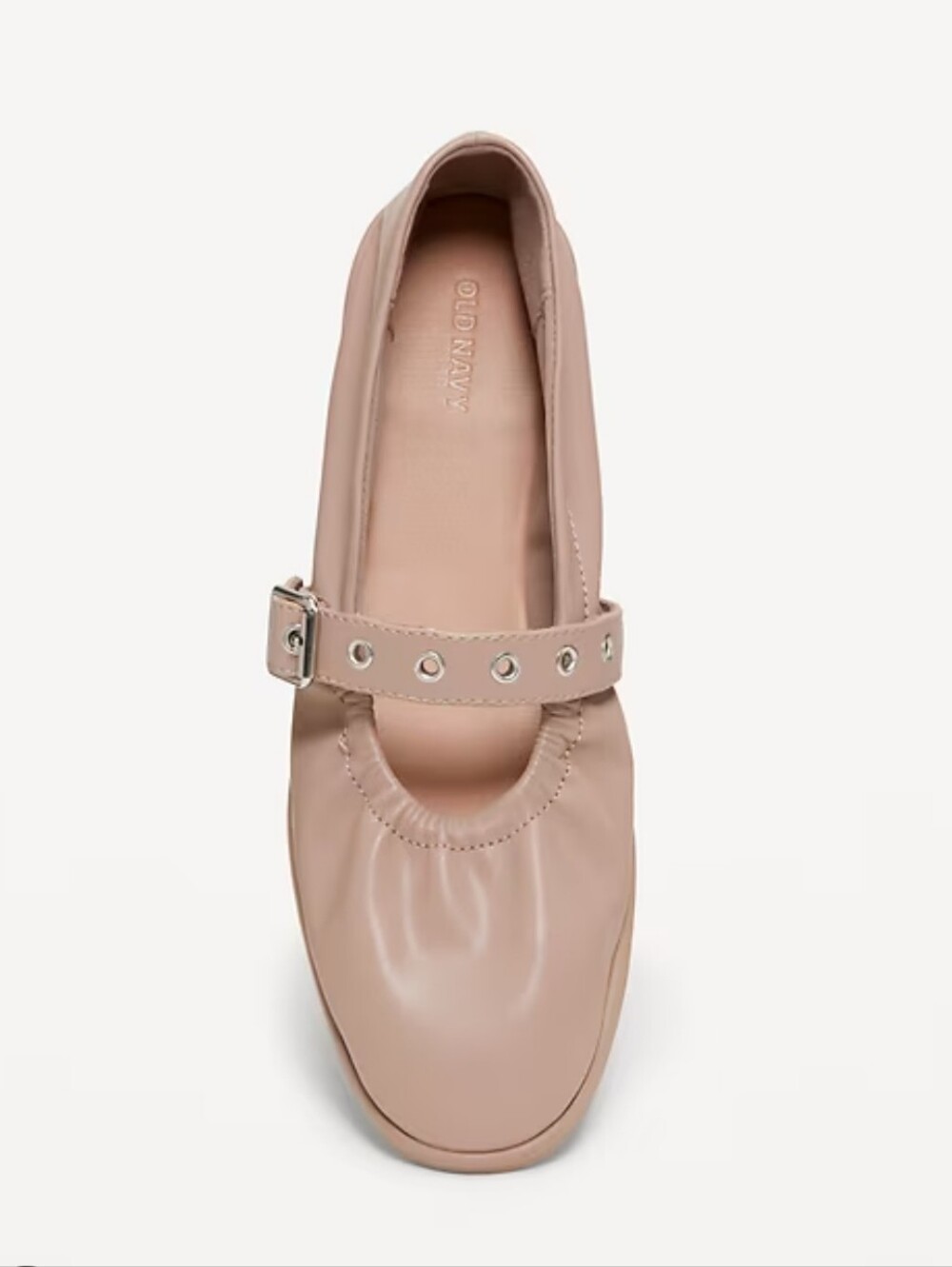 Old Navy Taupe Mary Jane Flat with Studded Strap Size 10